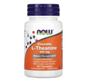 Now Foods L-Theanine 100 мг  90 tab