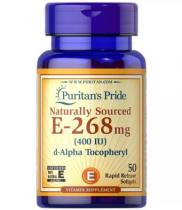 Puritan's Pride Vitamin E  268 мг 400IU 50softgels